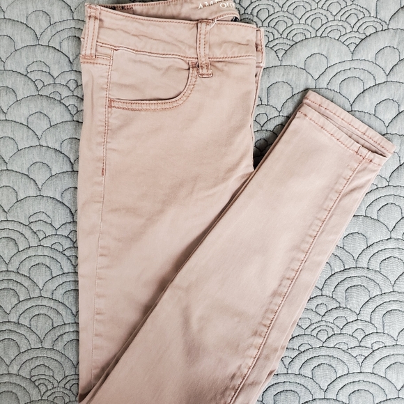 American Eagle Skinny Jeans SZ 4 Pink - Picture 2 of 7